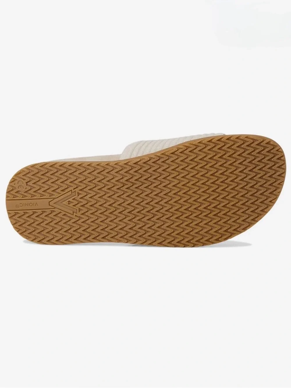 VIONIC, Evie Knit Slide Sandals in Cream, Size 8, NWOB